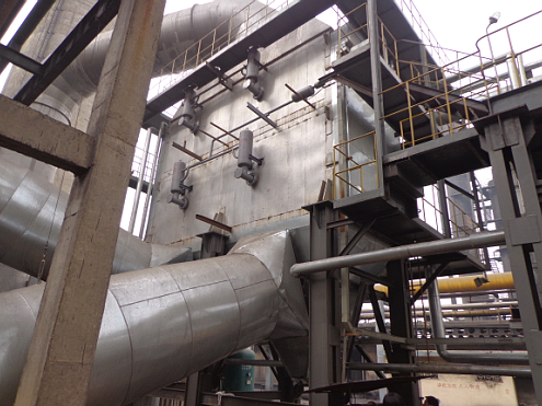 激波吹灰器安裝現場