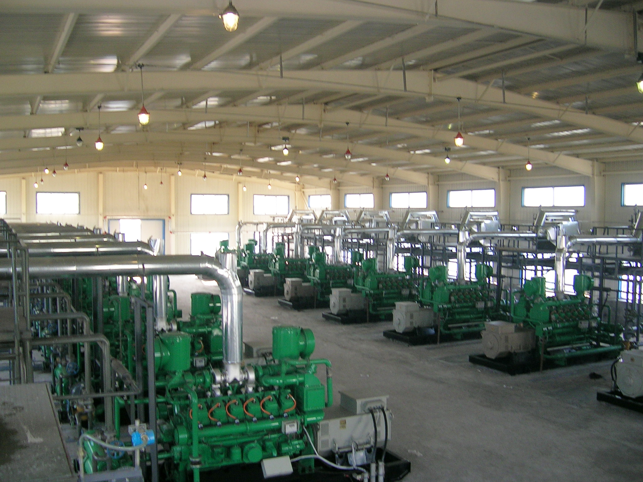 青島凱能鍋爐發電機組余熱鍋爐現場