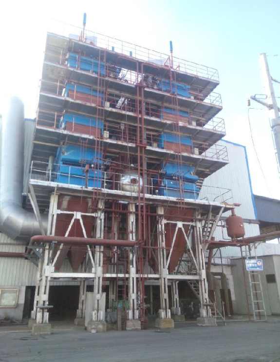 青海礦熱爐余熱鍋爐安裝現場