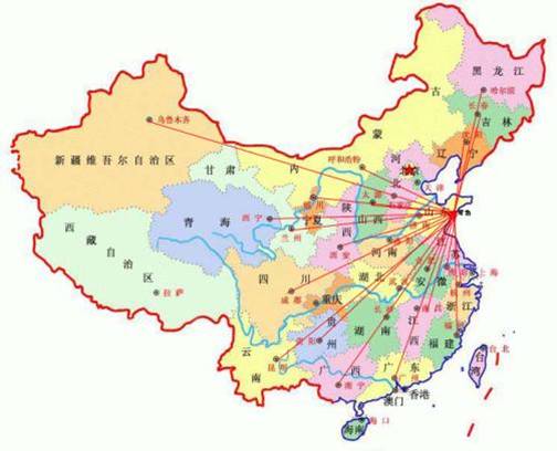凱能鍋爐產品銷往全國各地