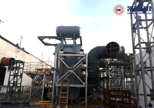 余熱鍋爐項目安裝現場