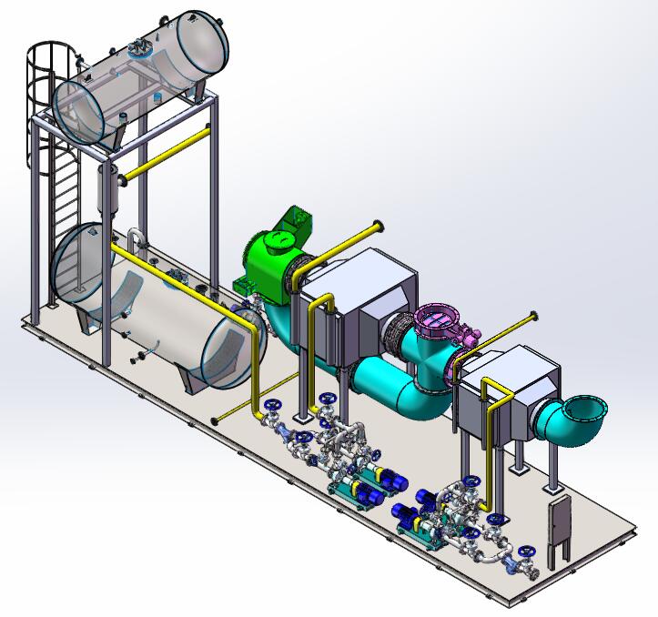 凱能科技設計的導熱油爐撬塊 凱能科技設計的導熱油爐撬塊
