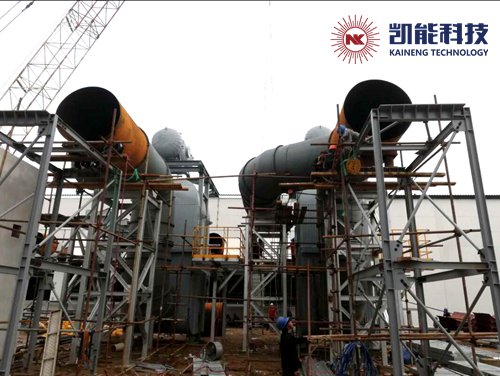 柬埔寨余熱鍋爐項目現場