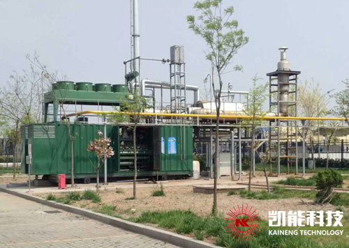 凱能煙氣余熱鍋爐項目現場