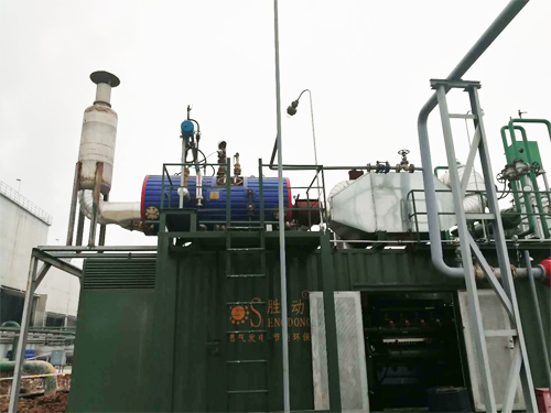 凱能發電的機組余熱鍋爐項目現場