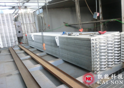 煙氣換熱器安裝現場